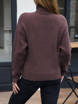 Élise | Soft Cable Turtleneck