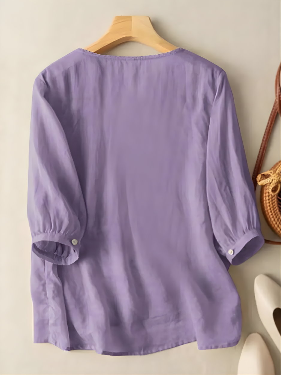 Violet™ Embroidered Boho Blouse