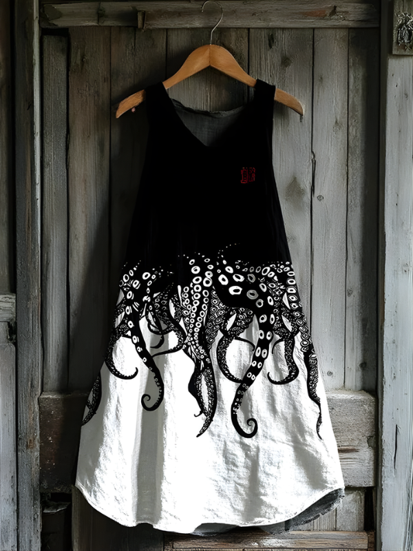 Octopus Tentacle Linen Dress