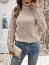 Aurelie | Soft Lace Sleeve Knit
