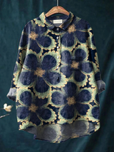 Avielle | Women's Vintage Floral Art Print Casual  Shirt
