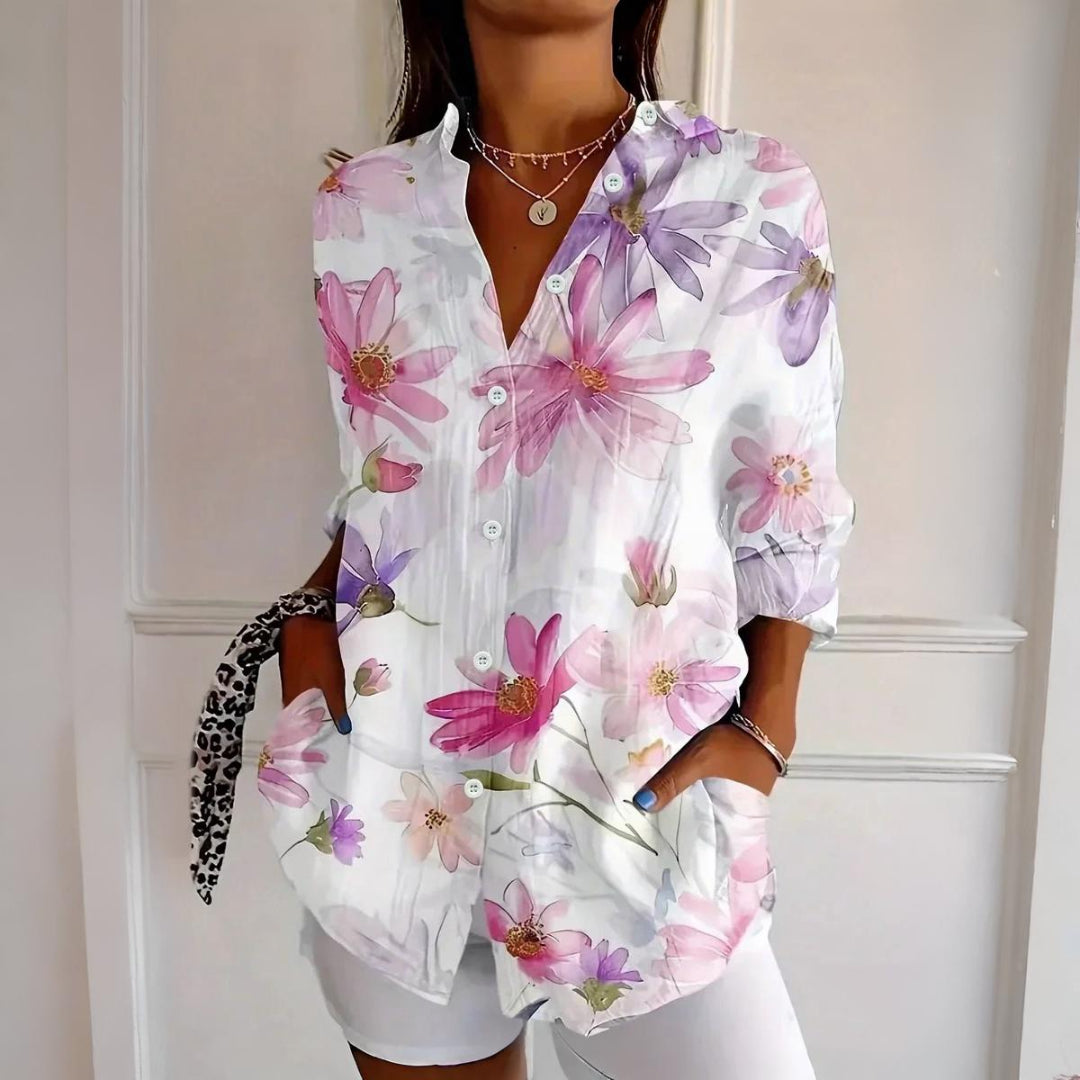 Roseanne™ Floral Breeze Button-Up Shirt