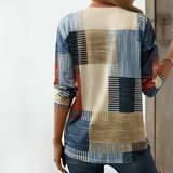 Vanessa™  Colourful Patchwork T-shirt