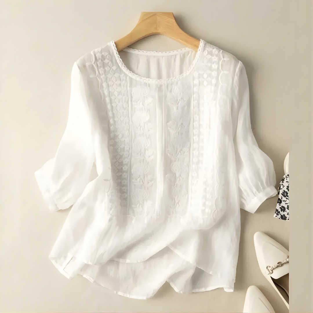 Violet™ Embroidered Boho Blouse