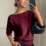 Romy | Soft Boat Neck Knit