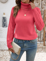 Aurelie | Soft Lace Sleeve Knit