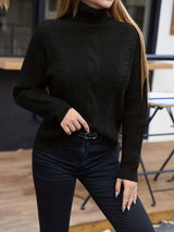 Élise | Soft Cable Turtleneck