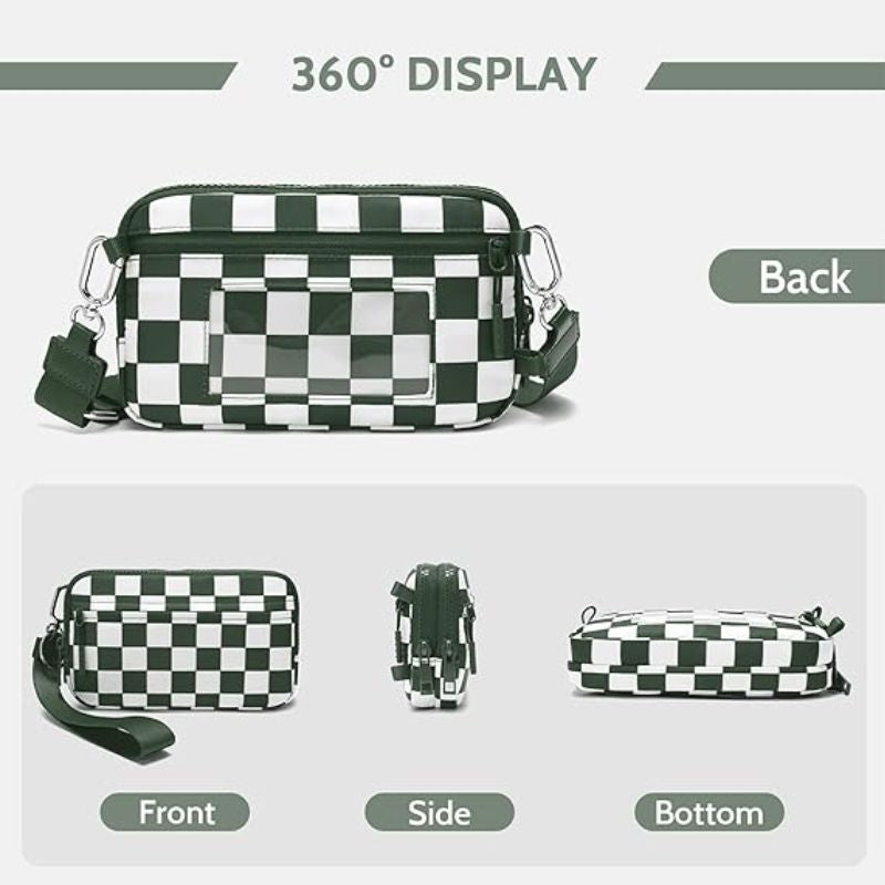 Quilted Wallet (Checkered)
