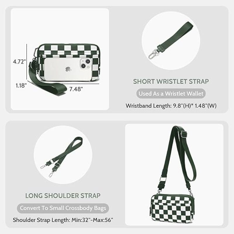 Quilted Wallet (Checkered)