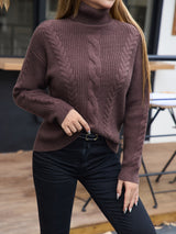 Élise | Soft Cable Turtleneck