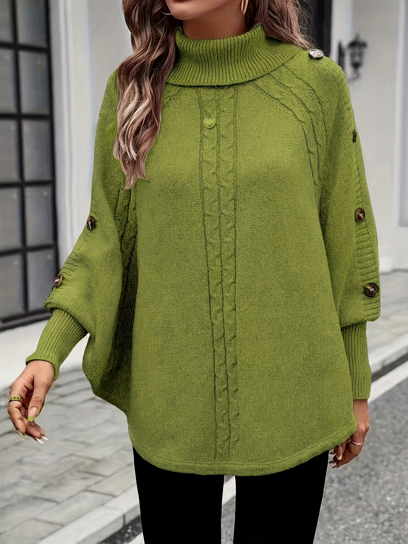 Margaux | Soft Cable Cape Knit