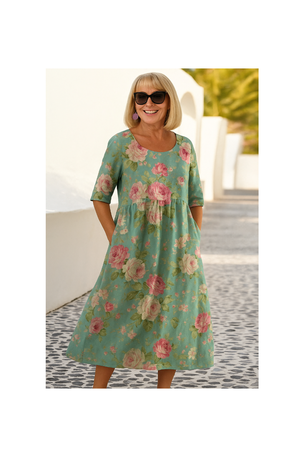 Eliza | Relaxed Midi Dress - Effortless Elegance, Everyday Comfort