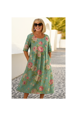 Eliza | Relaxed Midi Dress - Effortless Elegance, Everyday Comfort