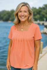 Colleen | Pleated Comfort Top - Everyday confidence (S-5XL)