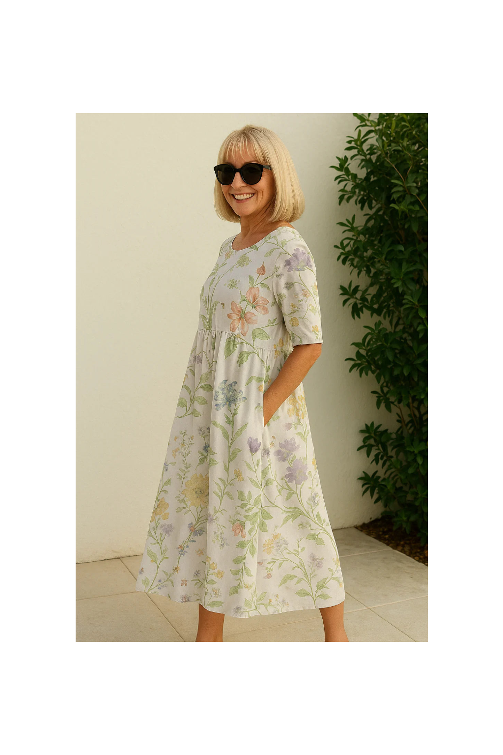 Eliza | Relaxed Midi Dress - Effortless Elegance, Everyday Comfort