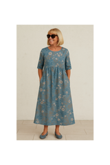 Eliza | Relaxed Midi Dress - Effortless Elegance, Everyday Comfort