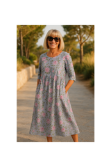 Eliza | Relaxed Midi Dress - Effortless Elegance, Everyday Comfort