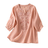 Sophie™ Embroidered Cotton Floral Blouse