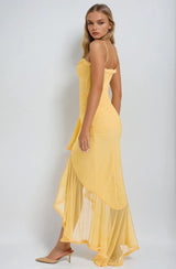 Chloe™ | Yellow Mesh Dress