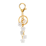 Daisy Flower Initial Letter - Bag Charm (White)