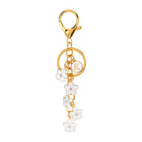 Daisy Flower Initial Letter - Bag Charm (White)