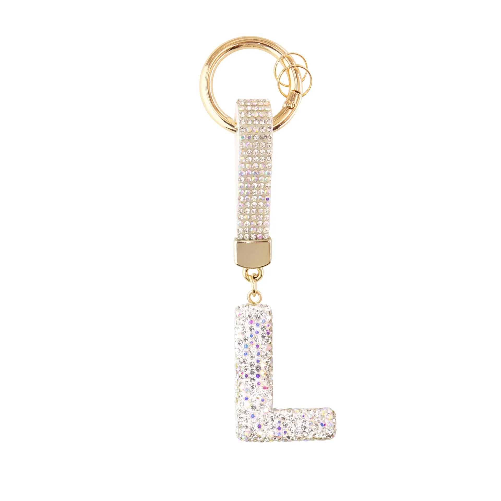 Sparkle Initial – Bag Charm (Silver)