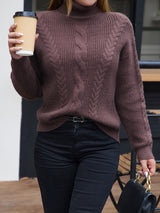 Élise | Soft Cable Turtleneck