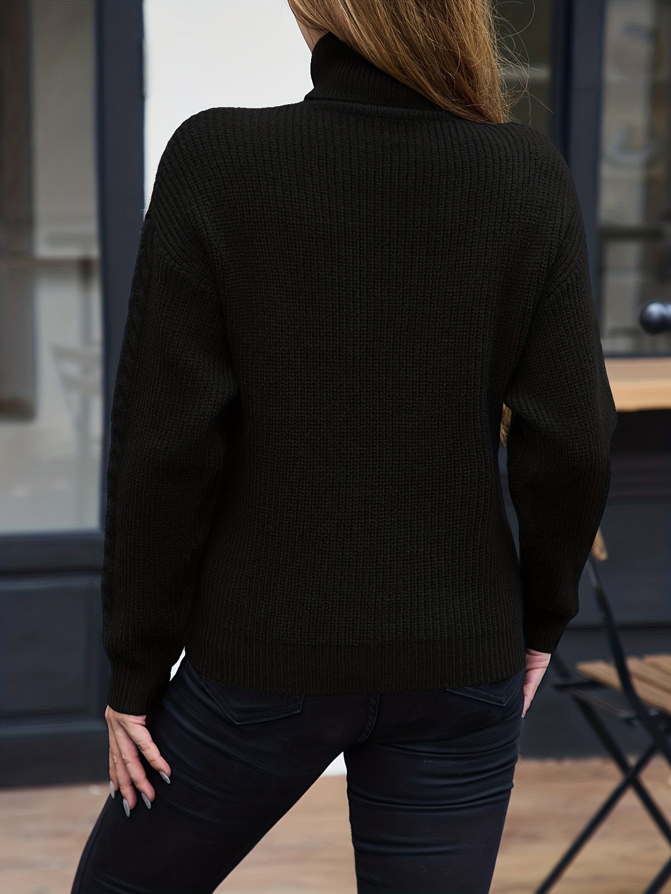 Élise | Soft Cable Turtleneck