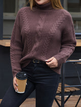Élise | Soft Cable Turtleneck