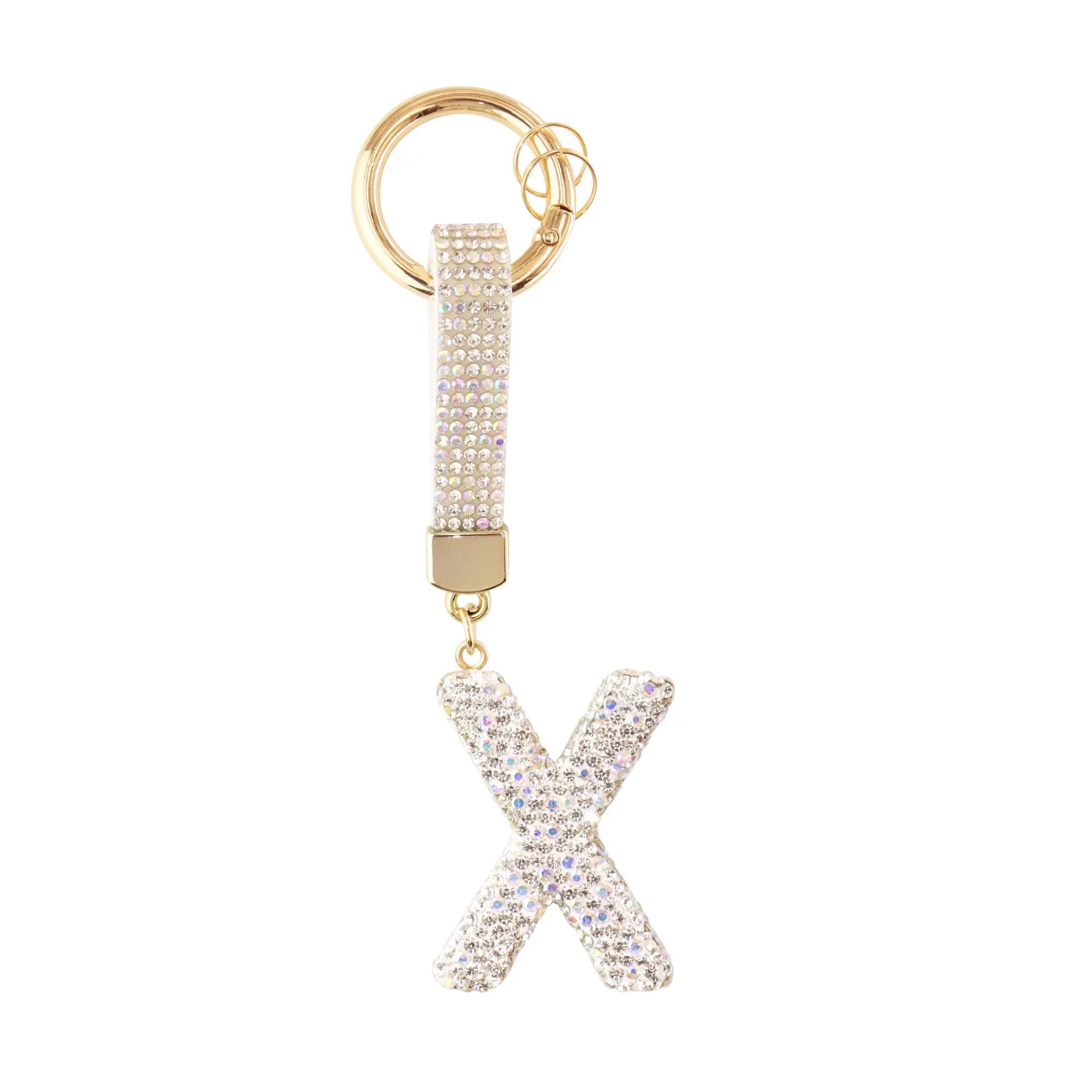Sparkle Initial – Bag Charm (Silver)