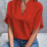 Layla™  Classic V-Neck Blouse