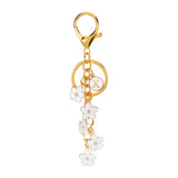 Daisy Flower Initial Letter - Bag Charm (White)